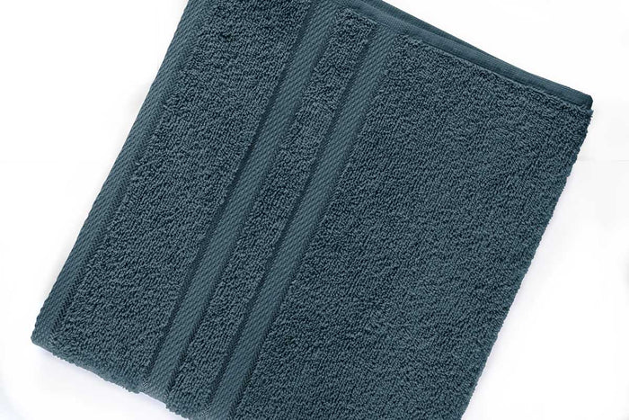 LINNICK Pure Handdoek 60x110 - petrol - Set van 6