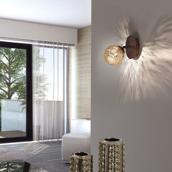 Paul Neuhaus Wandlamp GRETA Roest 1 Lichts