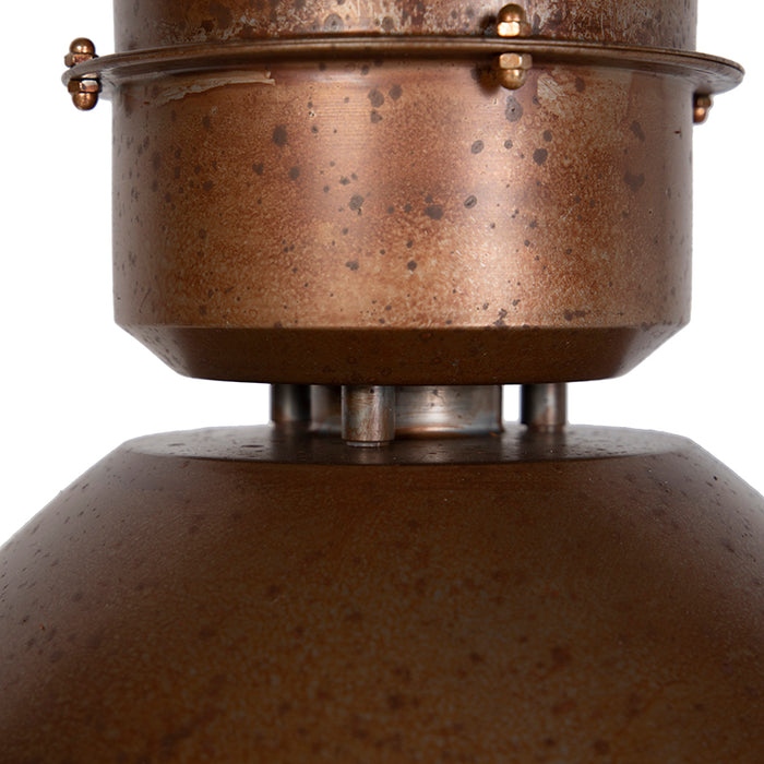 QAZQA Industriële hanglamp roestbruin - Flynn