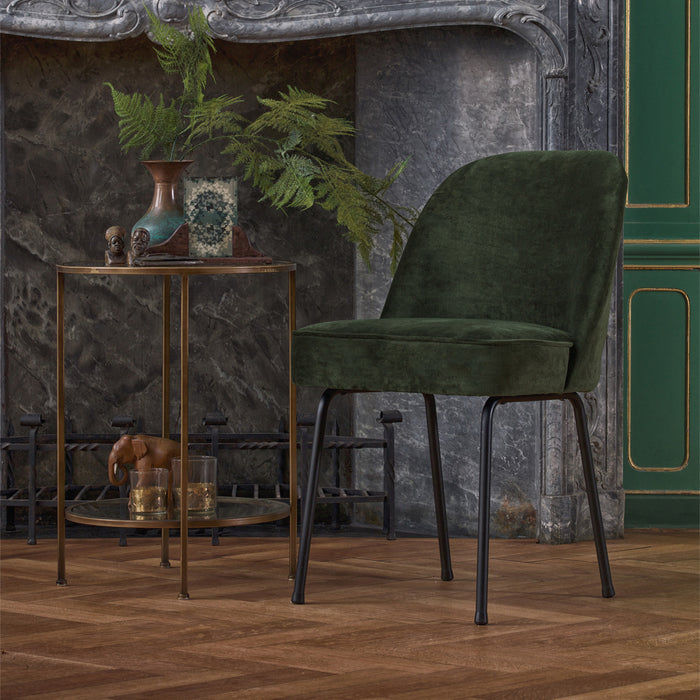 WOOOD Vogue Eetkamerstoel - Fluweel Onyx