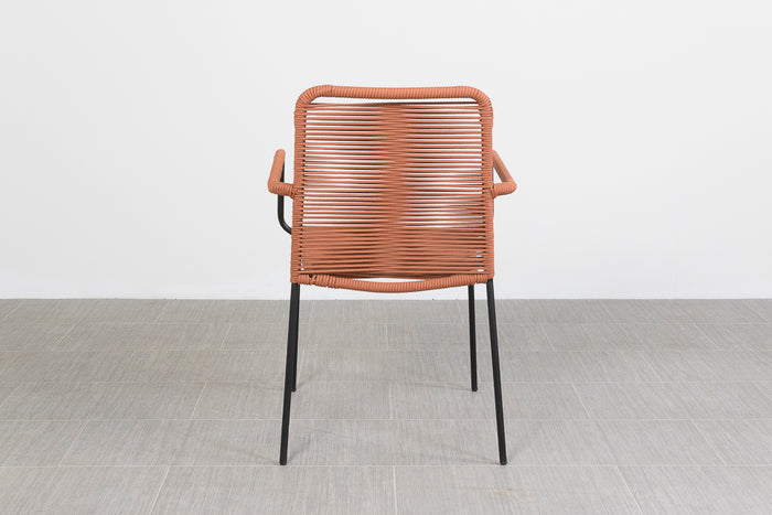 VDG Denver rope stapelbare tuinstoel Terracotta