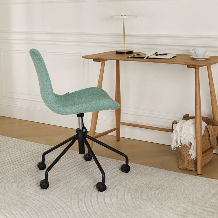 Nolon Nout-Fé Bureaustoel Zacht Groen - Stof - Zwart Onderstel