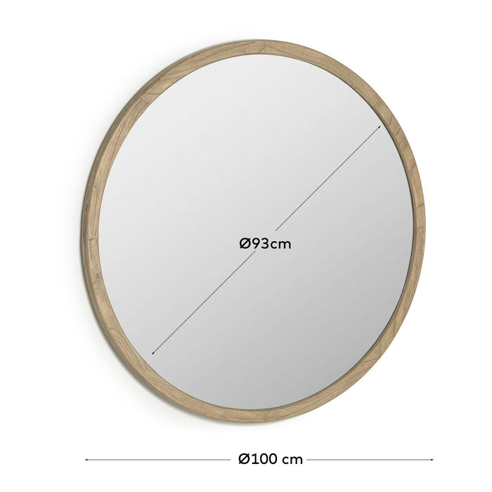 Kave Home Aluin Spiegel Ø 100 cm - Naturel