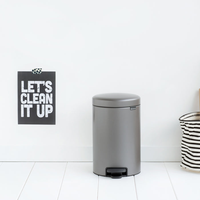 Brabantia NewIcon Pedaalemmer 12 L - Platinum