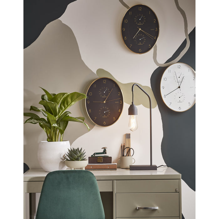 Mica Decorations Andy Wandklok wit L27,5 x H35 cm