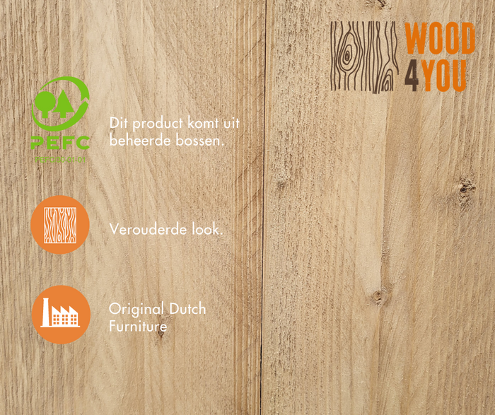 Wood4you - Tuinbank - Vlieland - 'Doe het zelf' Bouwpakket steigerhout