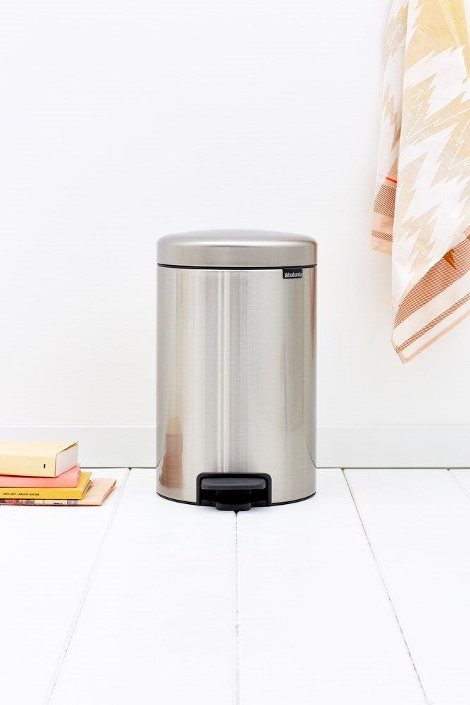 Brabantia NewIcon Pedaalemmer 12 L Vingerafdrukvrij - Matt Steel