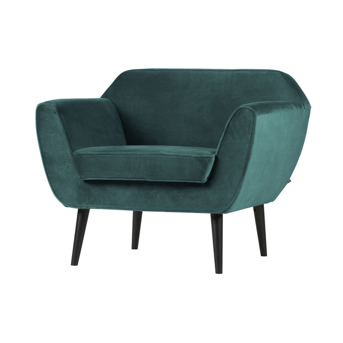 Woood Rocco Fauteuil - Velvet - Teal