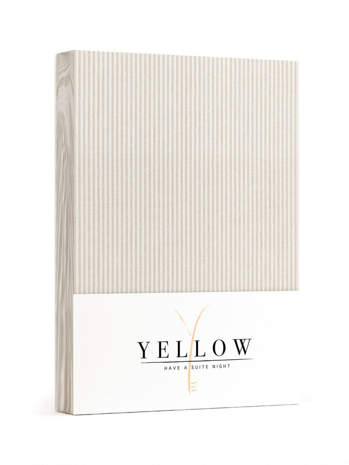 Yellow Dekbedovertrek Katoen Oxford naturel