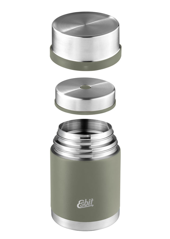 Esbit Sculptor Thermos Voedselcontainer - 750 ml - RVS - Steen Grijs