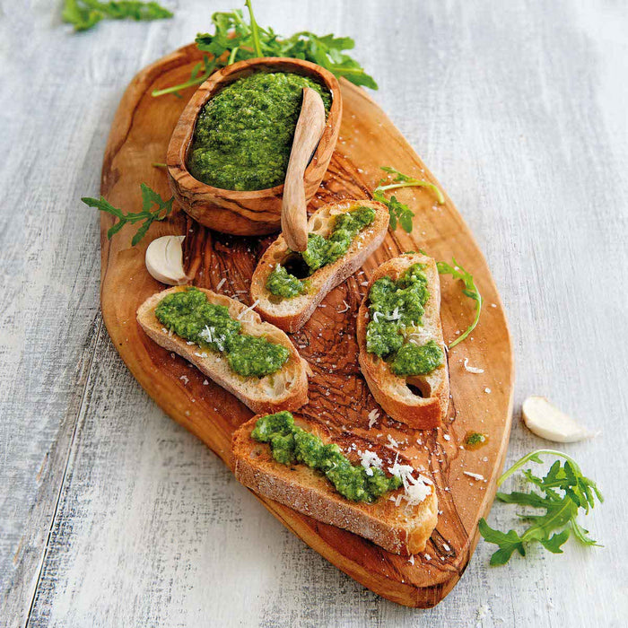 Bowls and Dishes Pure Olive Wood Tapasplank 35 x 40 cm