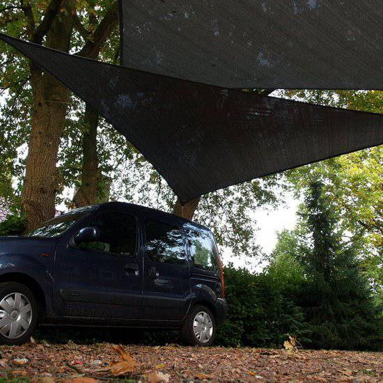 Nesling schaduwdoek driehoek 3.6m Antraciet