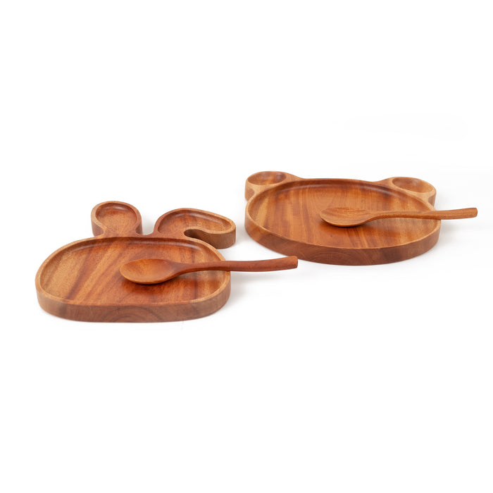 Khaya houten kinderbord - konijn