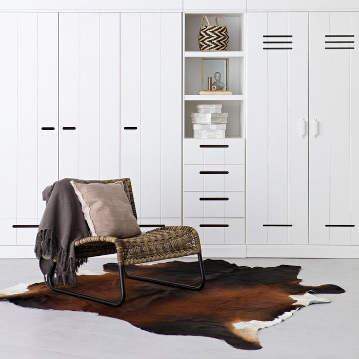 Woood Connect Kledingkast H 195 x B 140 x D 53 cm - Lades, Planken en Roede - Wit