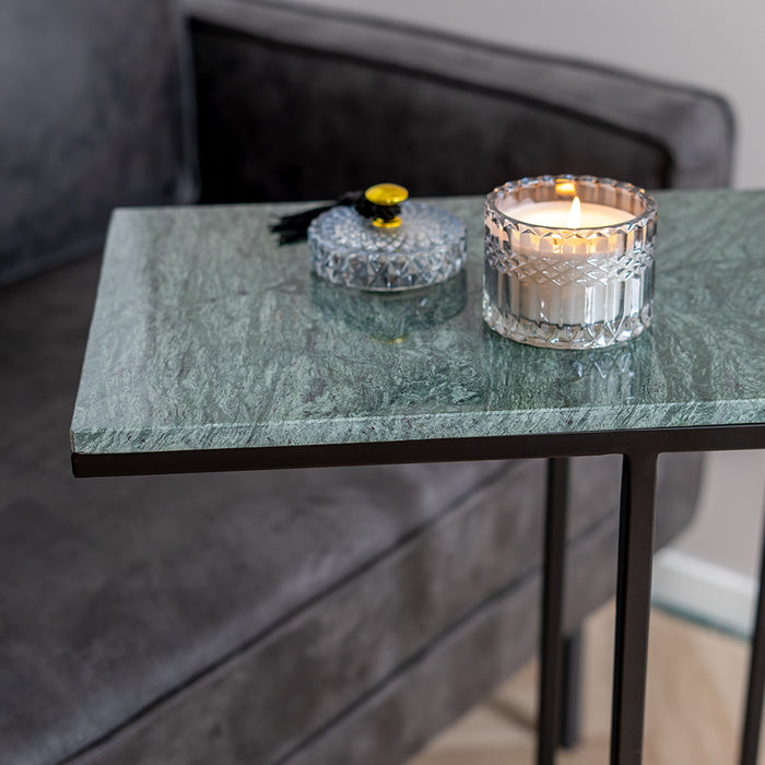 Bronx71 Laptoptafel marmer Zoey groen 70 cm