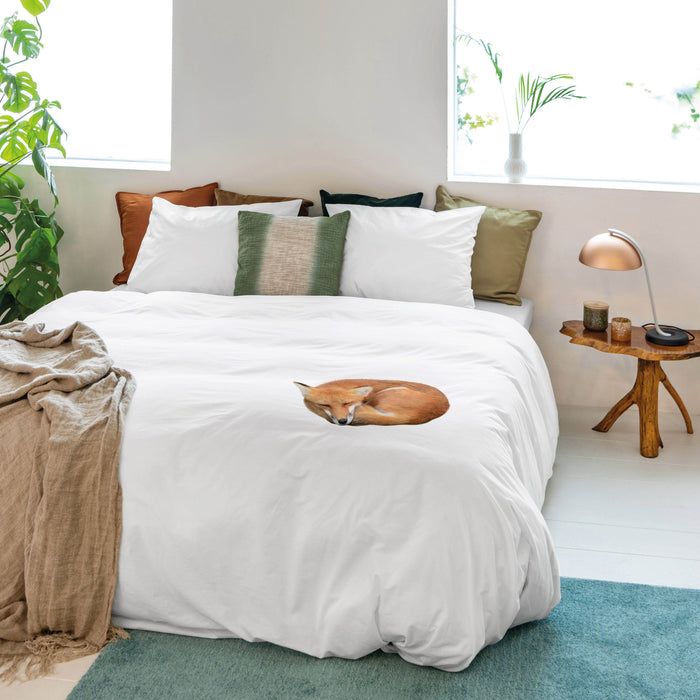 SNURK Sleeping Fox Dekbedovertrek 140 x 220 cm
