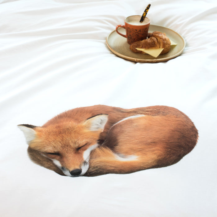SNURK Sleeping Fox Dekbedovertrek 140 x 220 cm