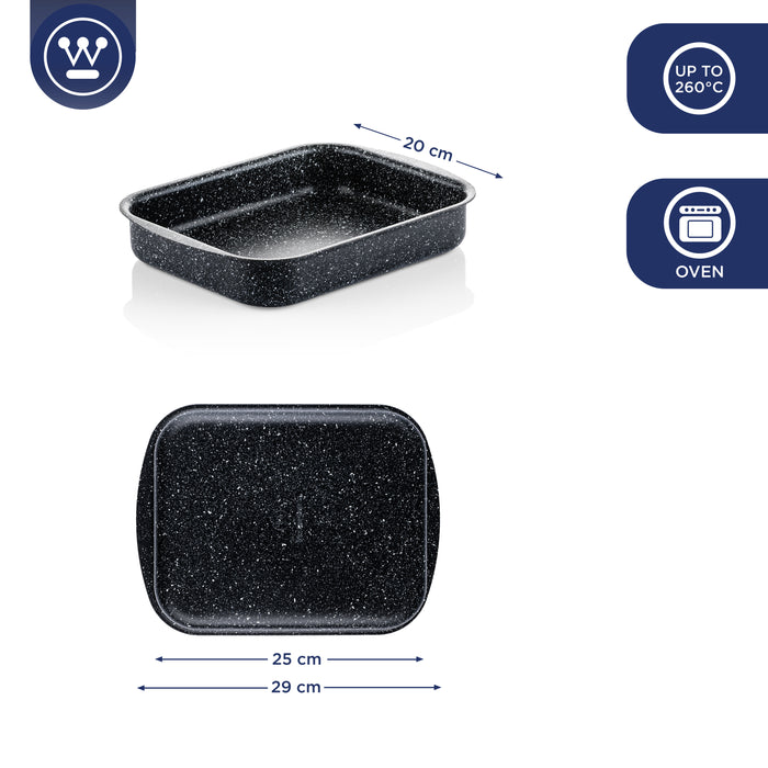 Westinghouse Ovenschaal Braadslede 25 cm Black Marble