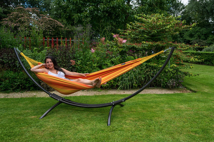 Tropilex® Hangmat met Standaard Eénpersoons Arc & Dream Orange Oranje