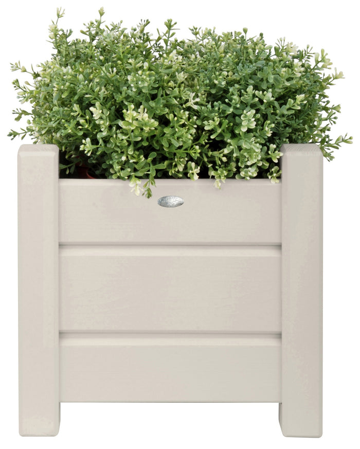 Esschert Design Plantenbak Vierkant 40 x 40 cm Set van 2 - Wit