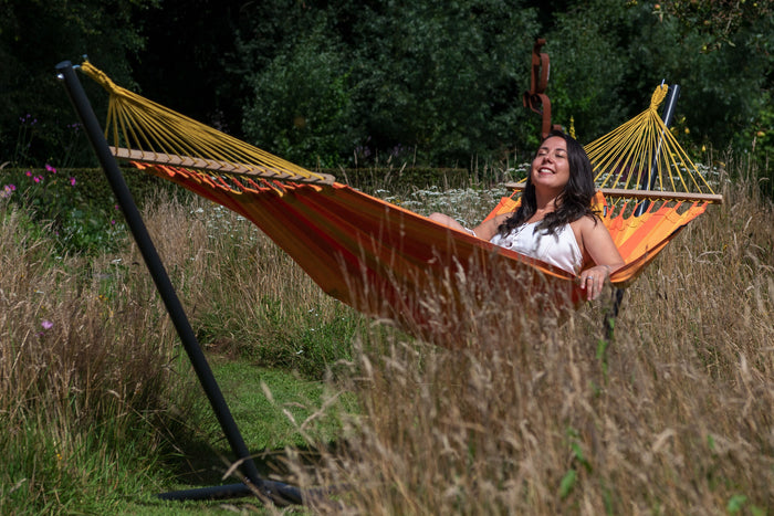 Tropilex® Hangmat met Standaard Eénpersoons Easy & Relax Orange Oranje