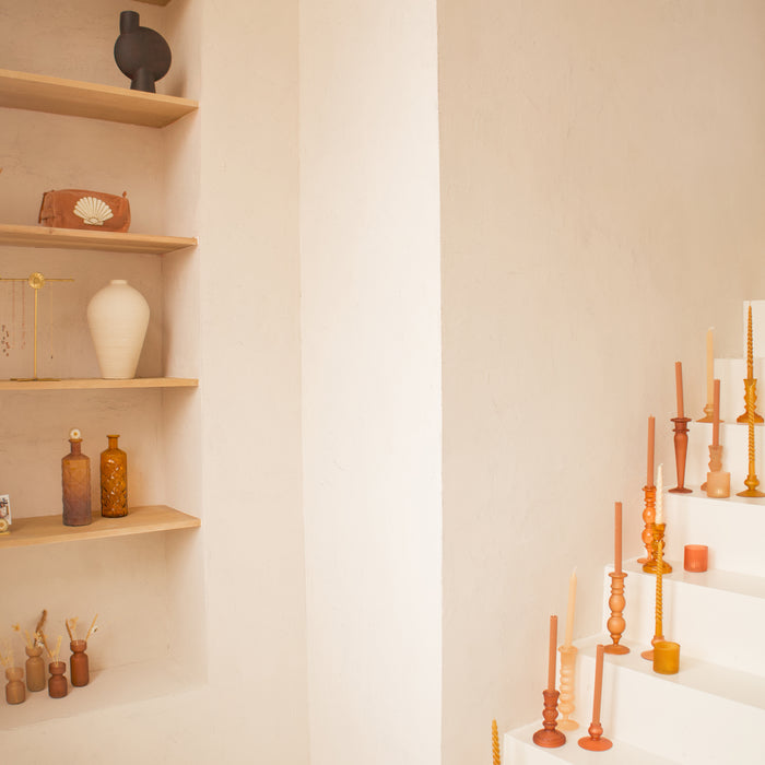 À la Frosted Classic Kandelaar - Coral