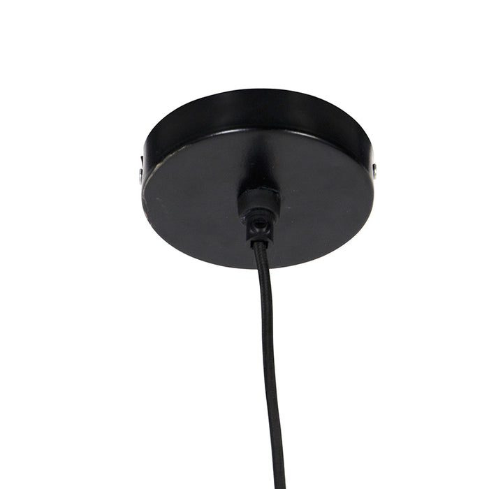 QAZQA Landelijke hanglamp rotan 41 cm - Bishop