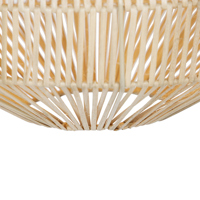 QAZQA Landelijke hanglamp rotan 41 cm - Bishop