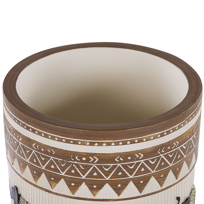 Beliani - KOTTES - Plantenbak - Lichtbruin - 22 cm - Magnesiumoxide