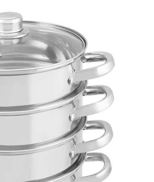 Edenberg Classic Line - Stoompannenset - Ø 22 cm - 5-delig - Voorzien