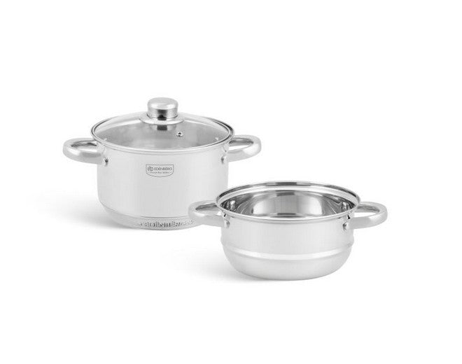 Edenberg Classic Line - Stoompannenset - Ø 18 cm - 3-delig - Voorzien