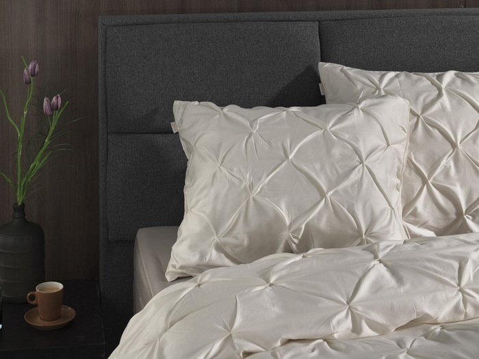 Yellow Dekbedovertrek Katoen Satijn Nova - off white