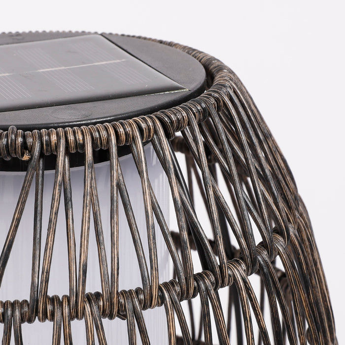 Luca Lighting Colwood Lantaarn Solar - H32,5 x Ø23 cm - Zwart