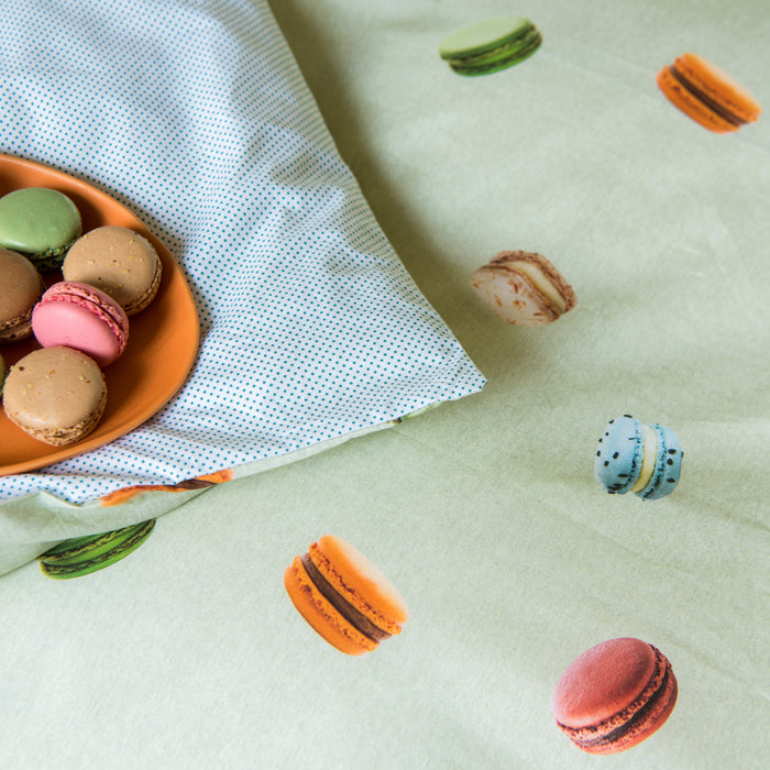SNURK Macarons Dekbedovertrek 200 x 220 cm - Groen