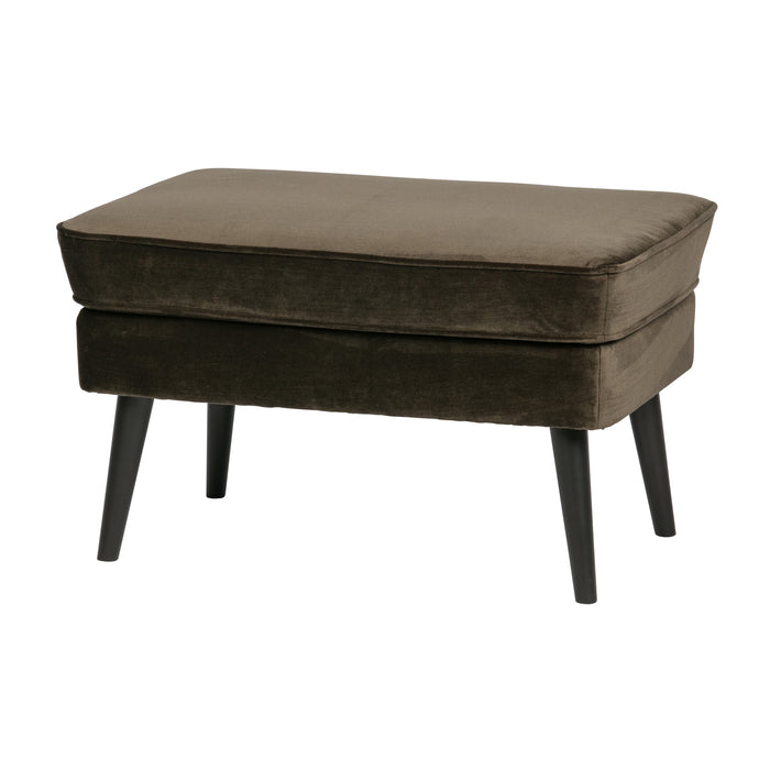 Woood Rocco Hocker - Velvet - Warm Groen