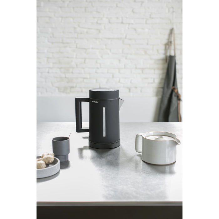 Brabantia D1S-6TMB Waterkoker - 1,7 Liter - LED-verlichting -Zwart