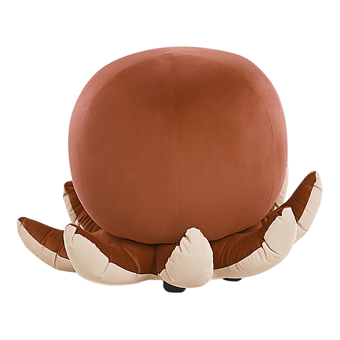 Beliani - OCTOPUS - Hocker - Bruin - Fluweel