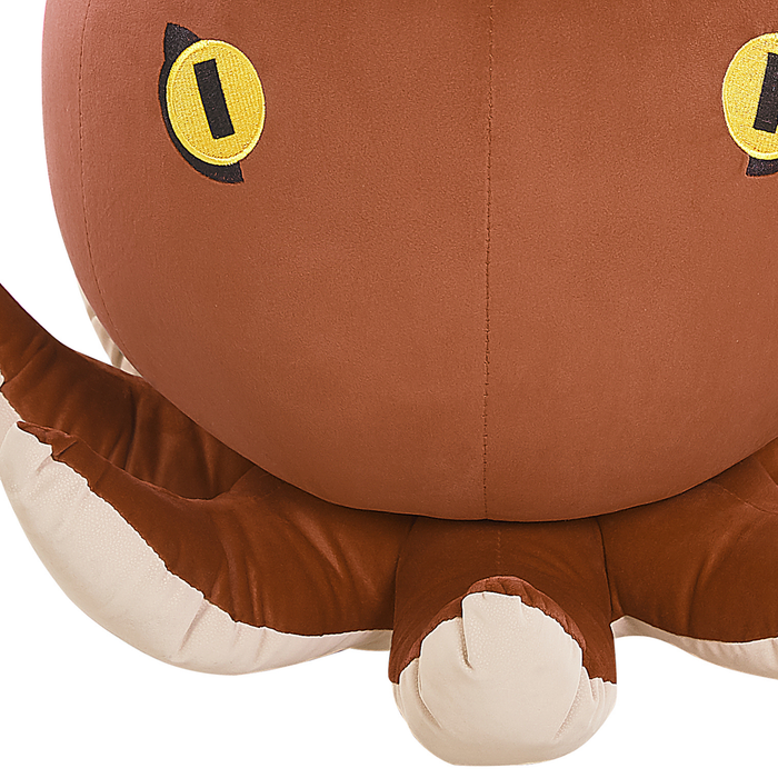 Beliani - OCTOPUS - Hocker - Bruin - Fluweel