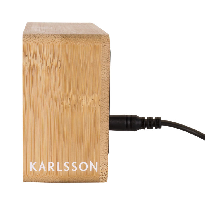 Karlsson Tube Alarmklok - Bamboo