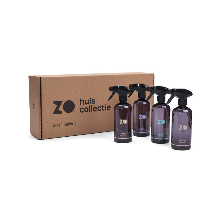 ZO® 4-in-1 startpakket onyx - alles, sanitair, keuken en glas schoon