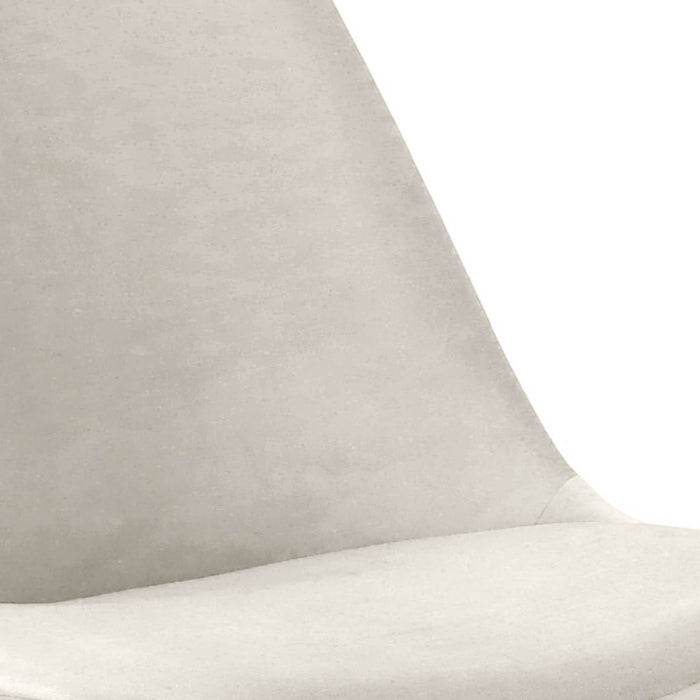 Kick kuipstoel Velvet - Ivoor