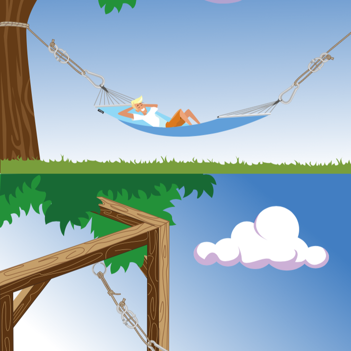 Tropilex® Hangmatbevestiging Simple White Wit | Ecru