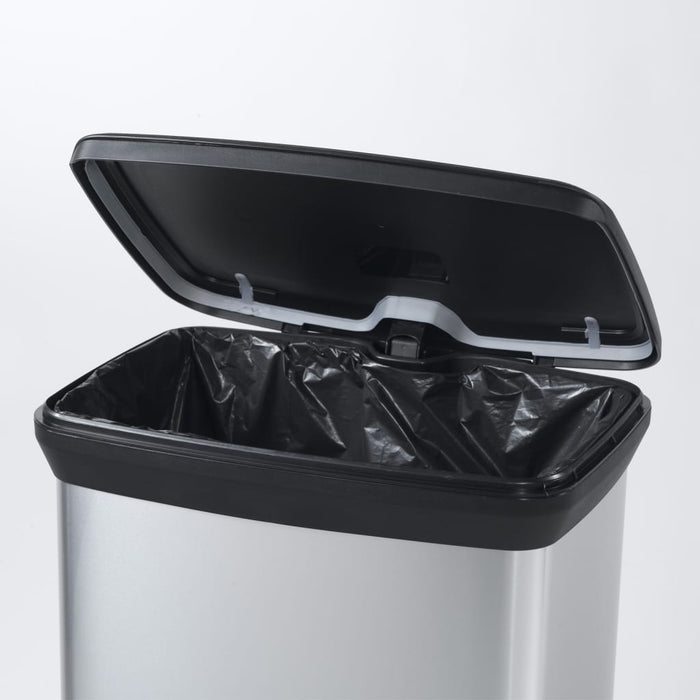 Curver Pedaalemmer Deco 50 L zilverkleurig