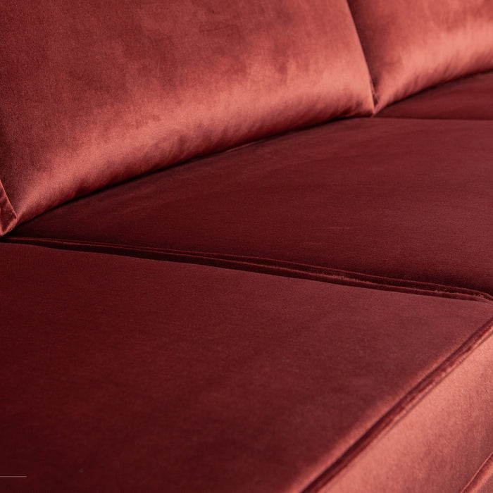WOOOD Rodeo 3-zitsbank - Velvet - Chestnut