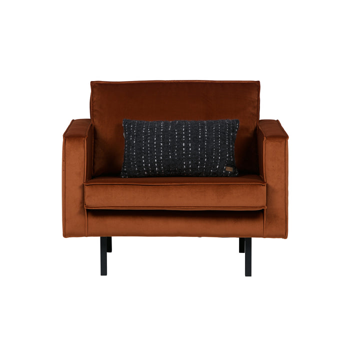 WOOOD Rodeo Fauteuil - Velvet - Roest