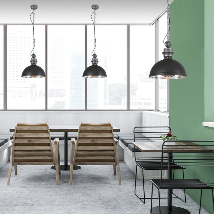 Mexlite Hanglamp Gaeve Ø 40 cm zwart