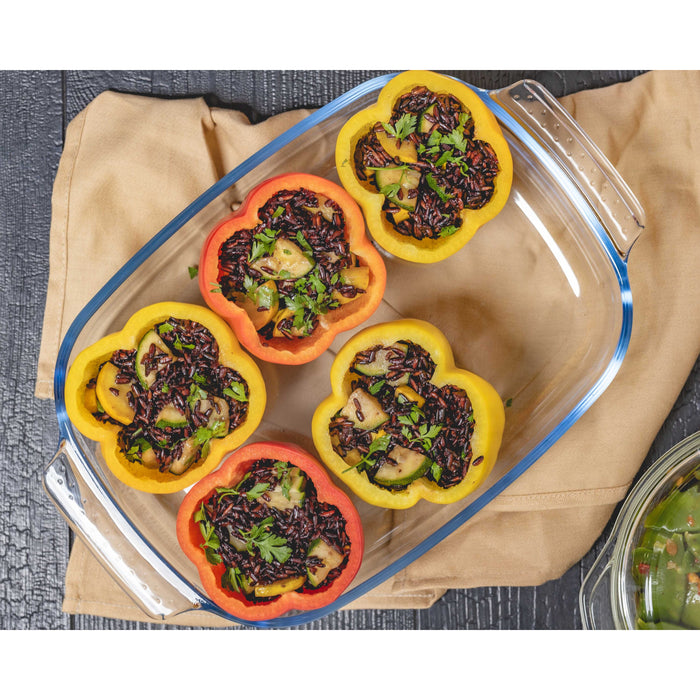 Sareva Ovenschalen - Hittebestendig glas - 2 | 2.7 | 3.8 liter - 3 delige set