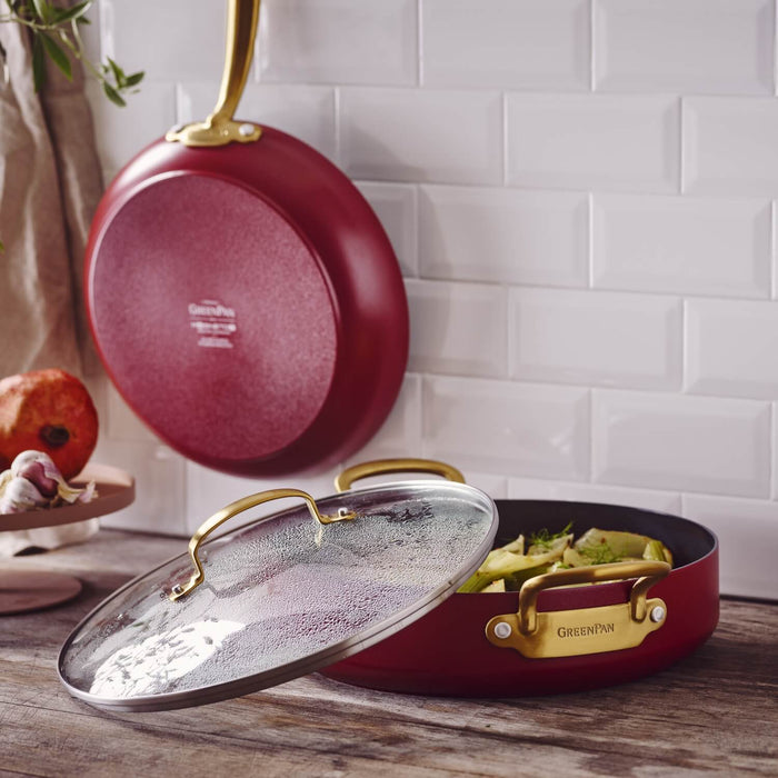 Greenpan Barcelona Red Koekenpan 28 cm PFAS vrij