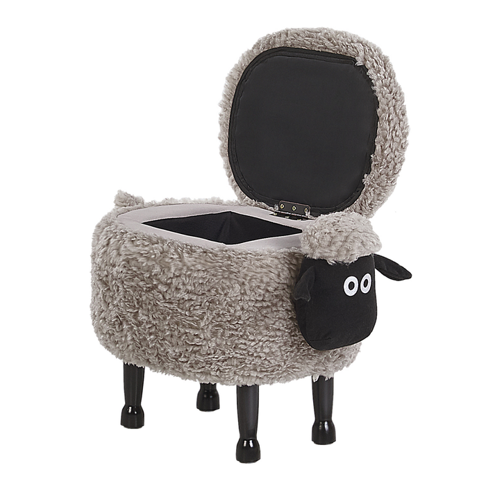 Beliani - SHEEP - Hocker - Grijs - Polyester