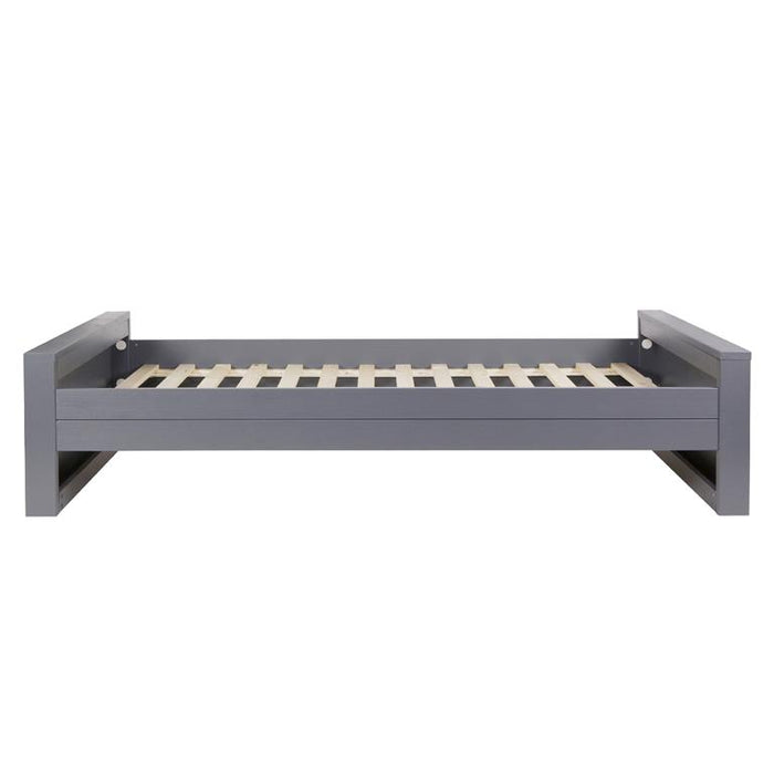 Woood Dennis Bed 90 x 200 cm - Donkergrijs